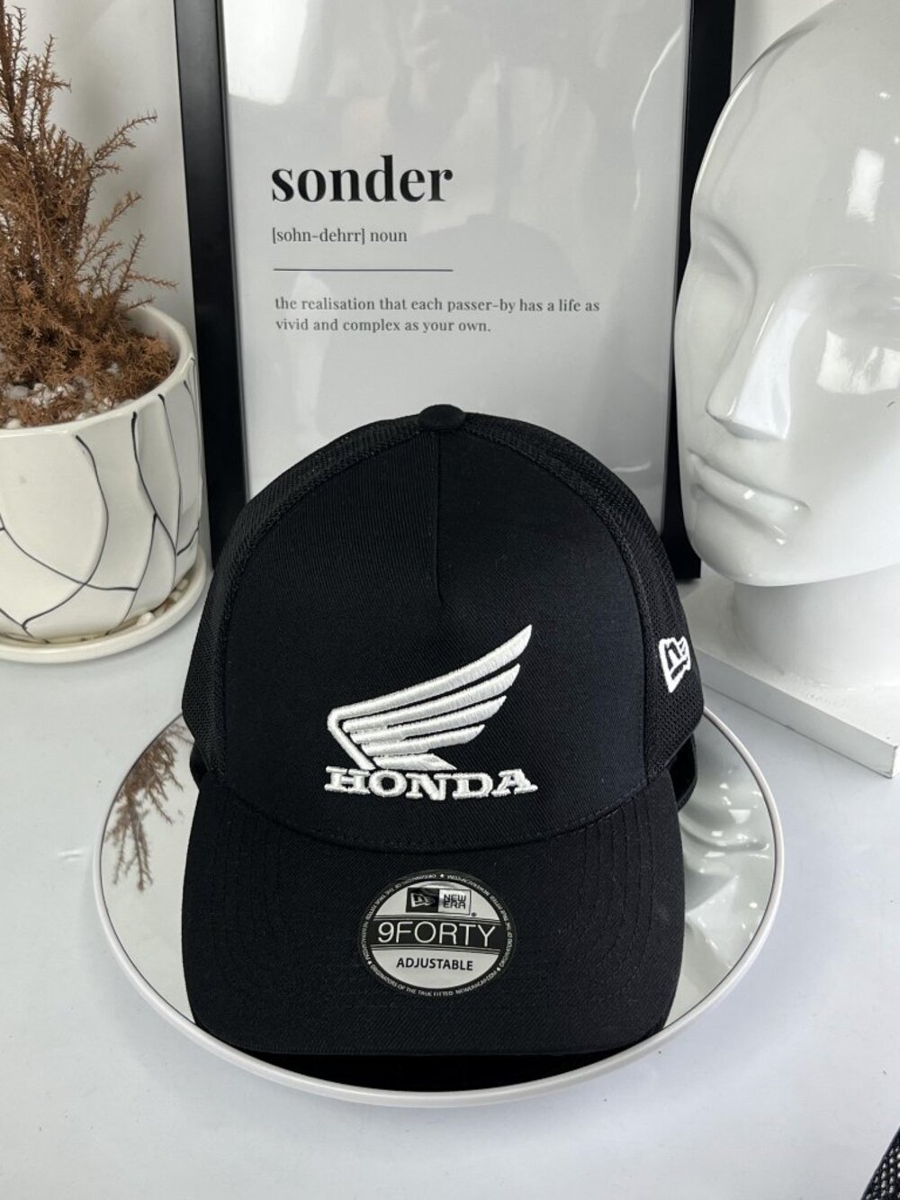 Honda Wing Embroidered 9FORTY Trucker Hat Mesh Adjustable Cap